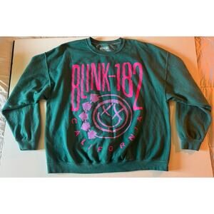 NWOT Urban Outfitters Blink 182 Teal Oversized Sweatshirt